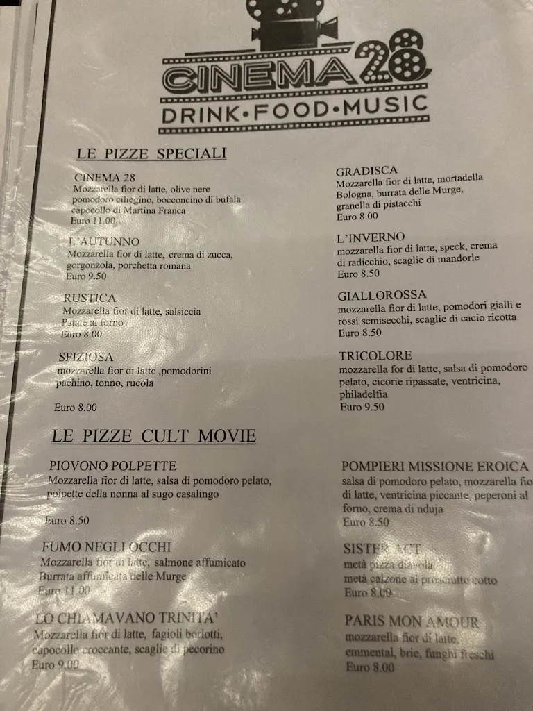 Menu_Cinema 28_Castri di Lecce_image_1