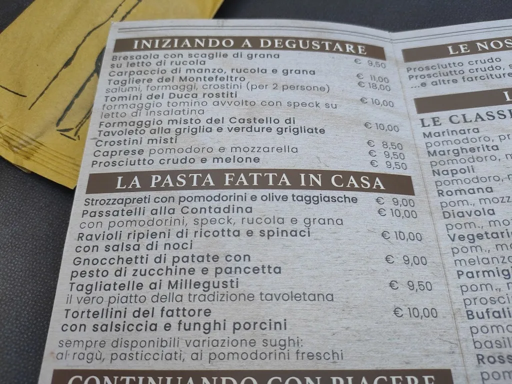 Menu_La Buona Fattoria Ristorante Pizzeria_Tavoleto_image_2