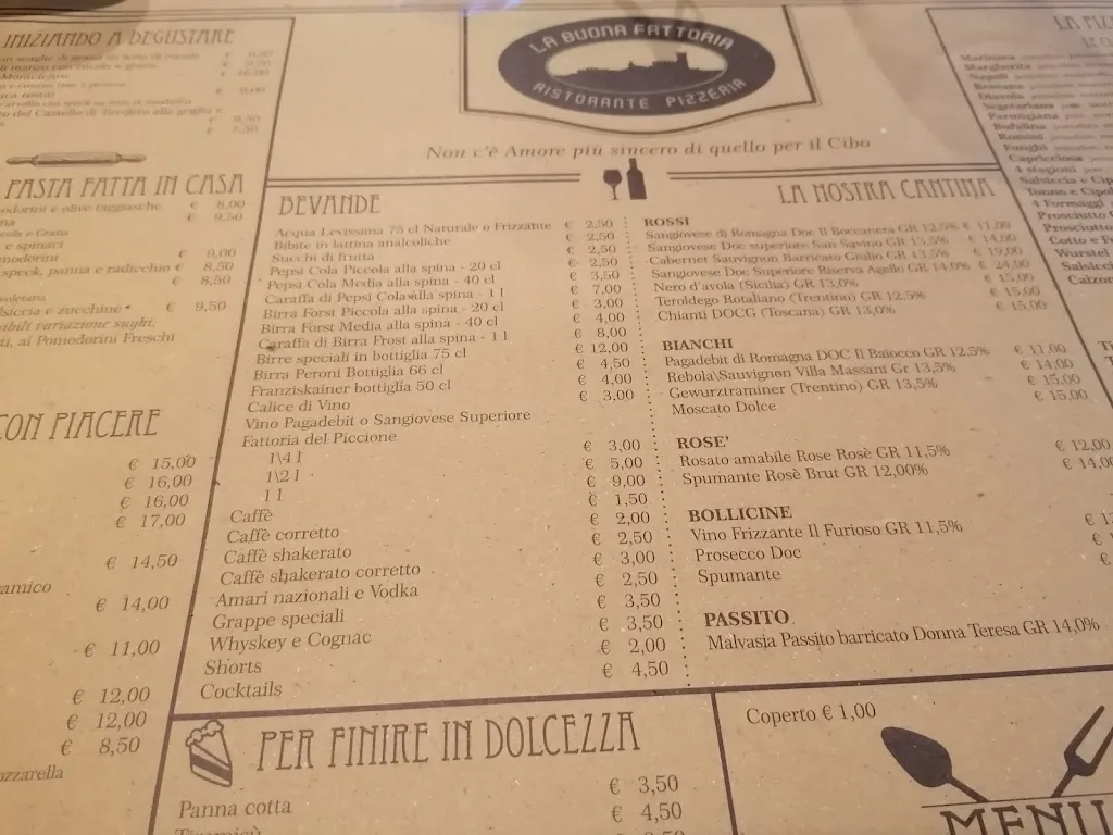 Menu_La Buona Fattoria Ristorante Pizzeria_Tavoleto_image_4