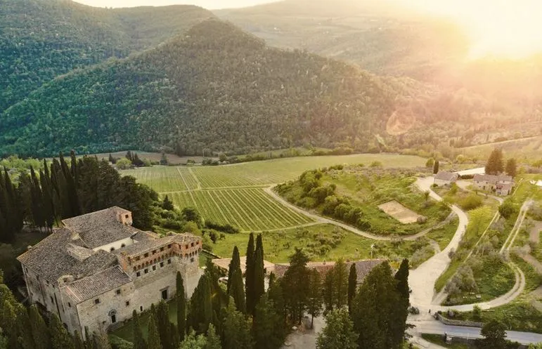 Castello del Trebbio restaurant in Trebbio