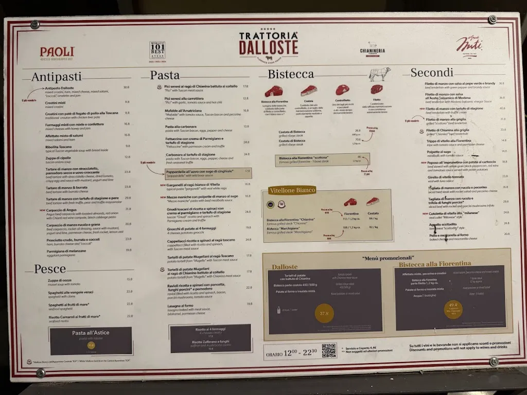 Menu_Trattoria Dall'Oste_Trebbio_image_1