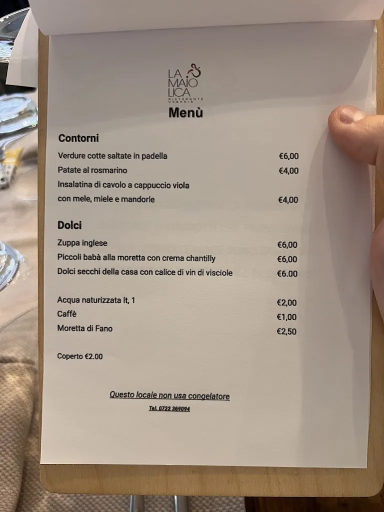 Menu_LA MAIOLICA RISTORANTE_Urbania_immagine_4