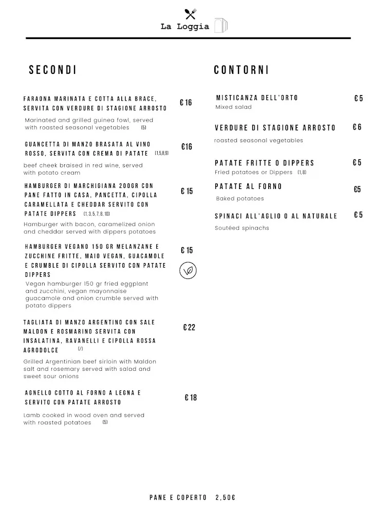 Menu_Ristorante Pizzeria La Loggia_Urbania_image_2