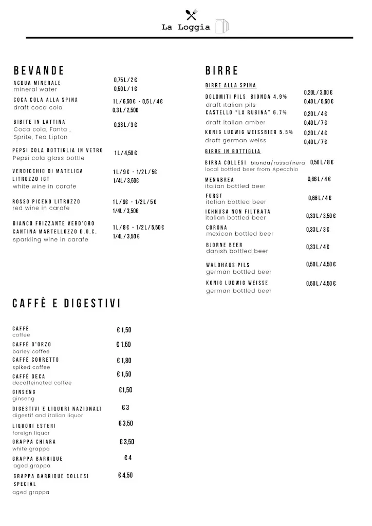 Menu_Ristorante Pizzeria La Loggia_Urbania_image_4