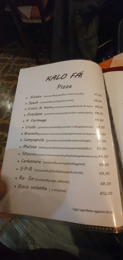 Menu_Kalò Faï_Castrignano De' Greci_image_1