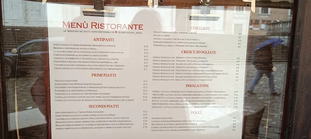 Menu_Il Cortegiano Ristorante_Urbino_immagine_4