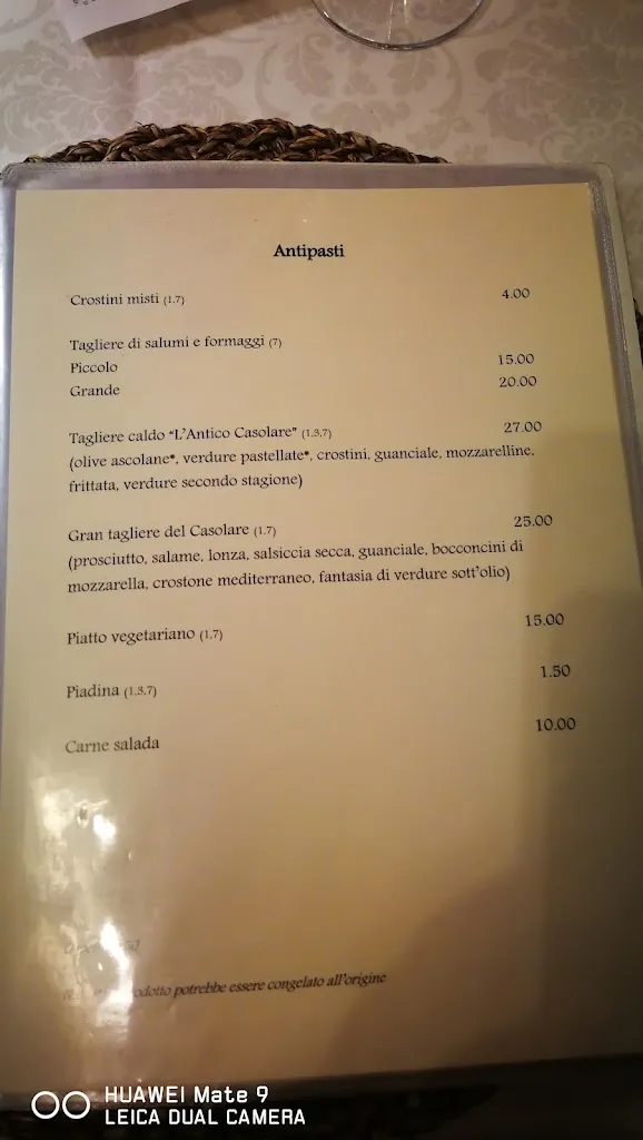 Menu_L'antico Casolare_Villa Ceccolini_image_1