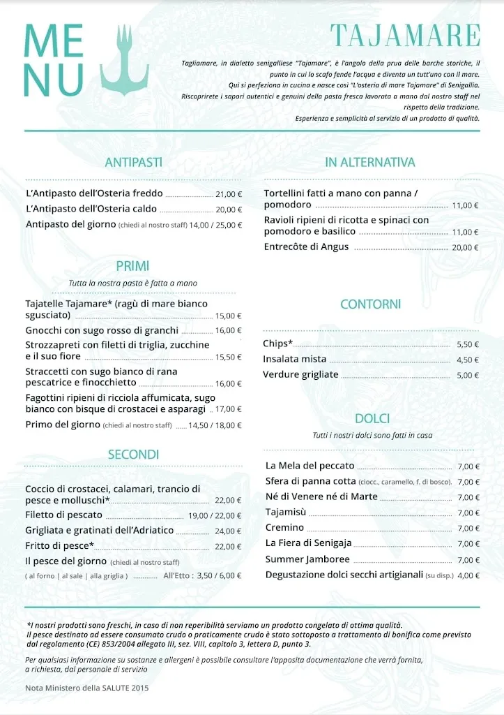 Menu_Tajamare Osteria di Mare_Senigallia_image_1