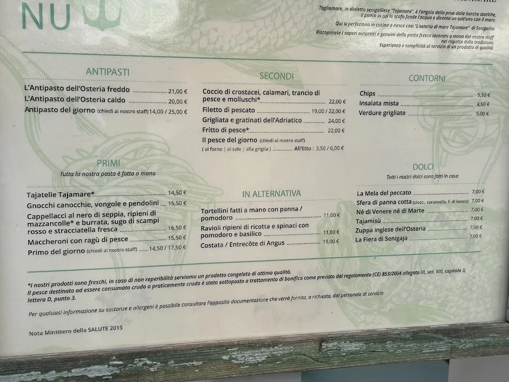 Menu_Tajamare Osteria di Mare_Senigallia_image_4