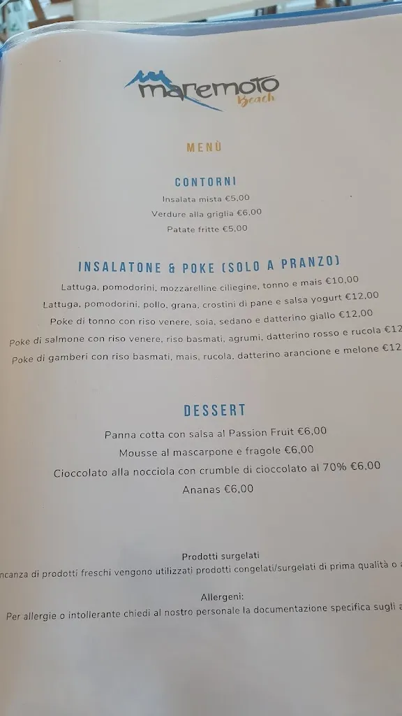 Menu_Maremoto Beach Restaurant_Senigallia_image_3