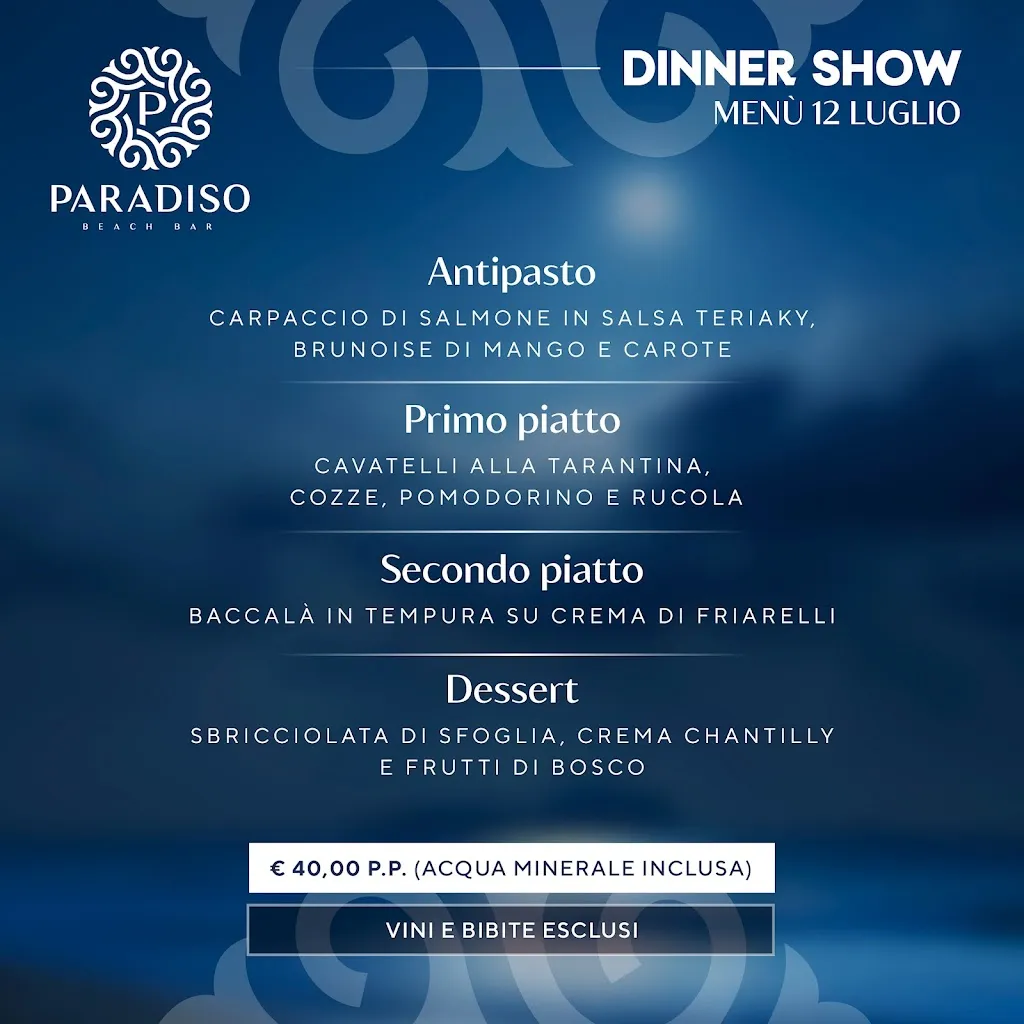 Menu_Paradiso Beach Bar & Restaurant | Castellaneta Marina_Castellaneta_image_2
