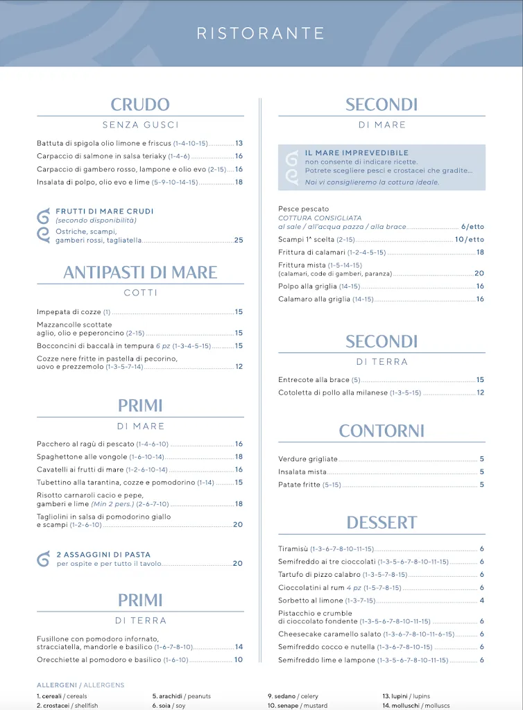 Menu_Paradiso Beach Bar & Restaurant | Castellaneta Marina_Castellaneta_image_3
