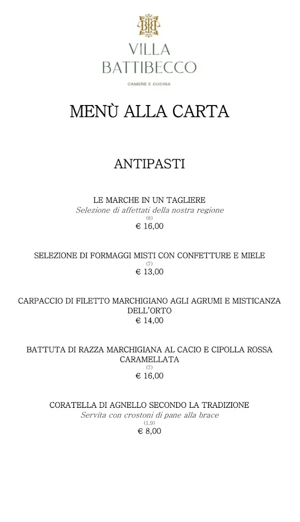 Menu_Ristorante Villa Battibecco - Camere e Cucina_Villa Musone_image_4