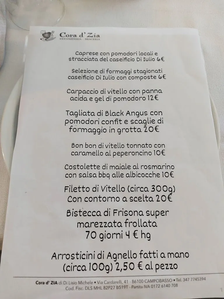 Menu_Antipasteria Braceria Cora d'Zia_Busso_image_2