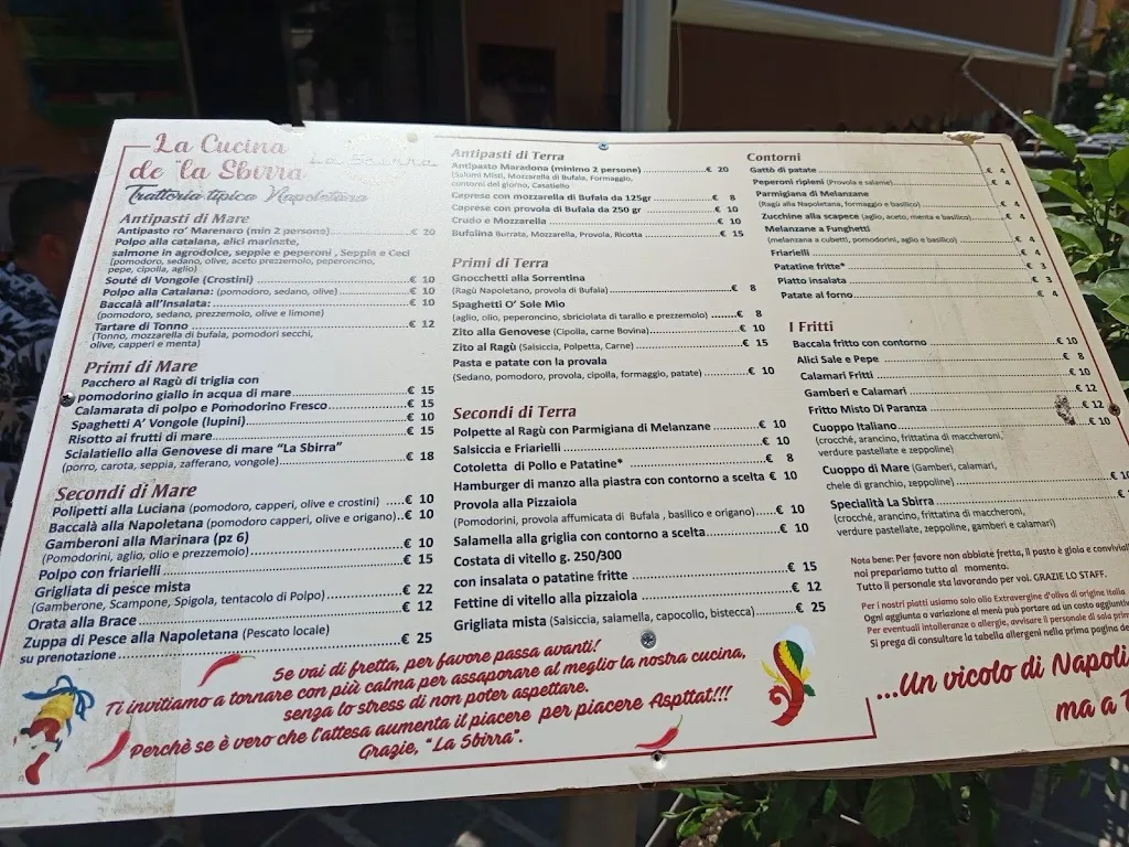 Menu_La Sbirra - Cucina Tipica Napoletana_Busso_image_3