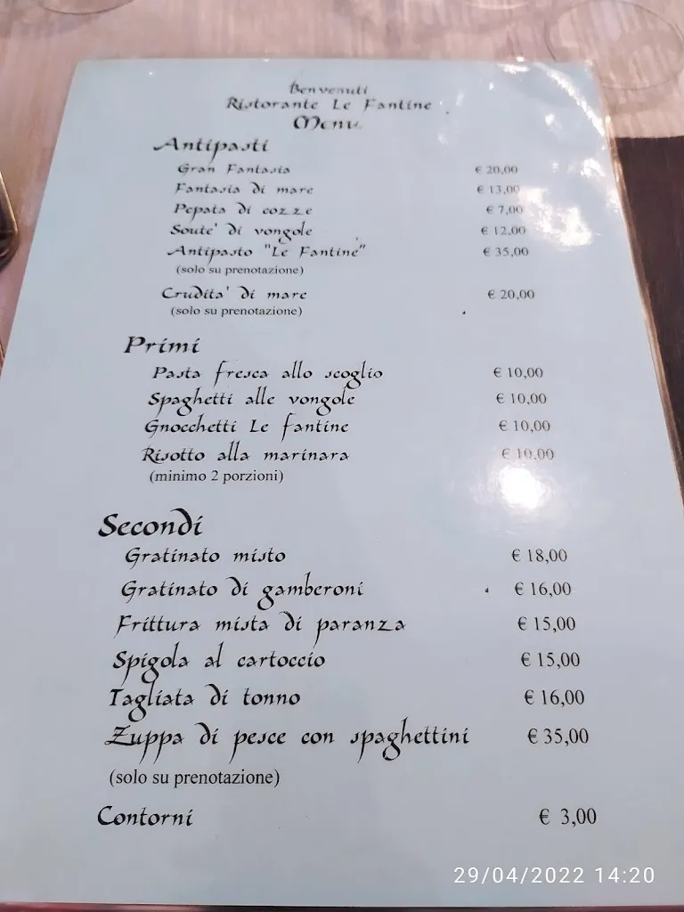 Menu_Ristorante Le Fantine_Campomarino_image_3