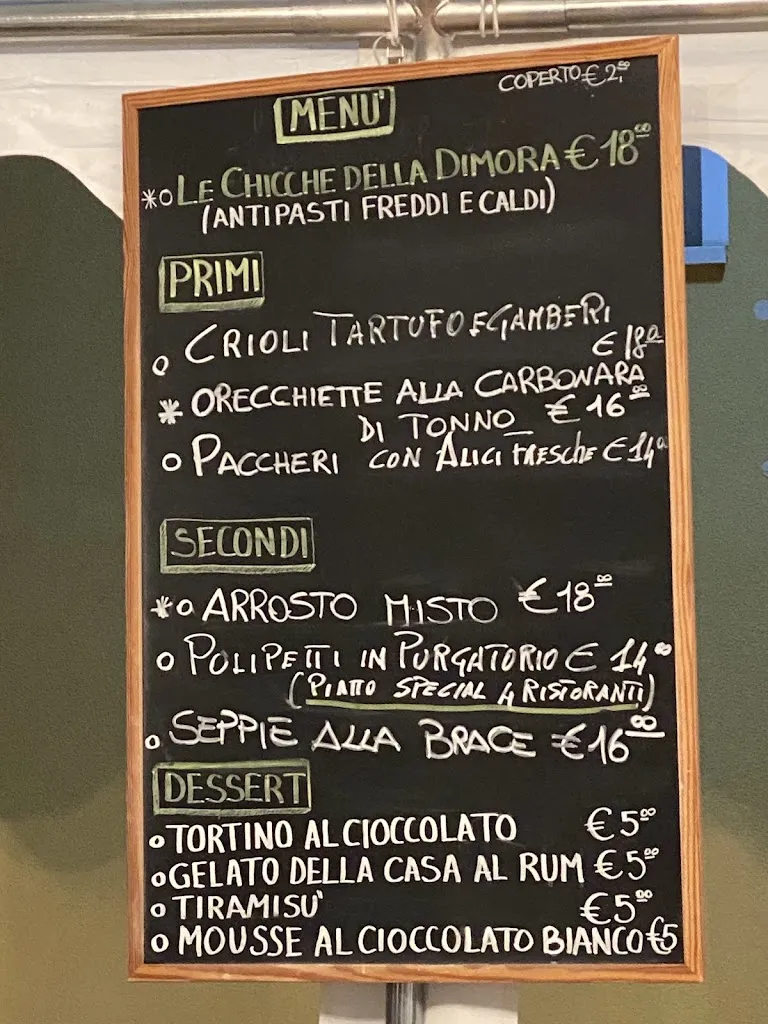 Menu_La Dimora Del Gusto_Campomarino_image_1