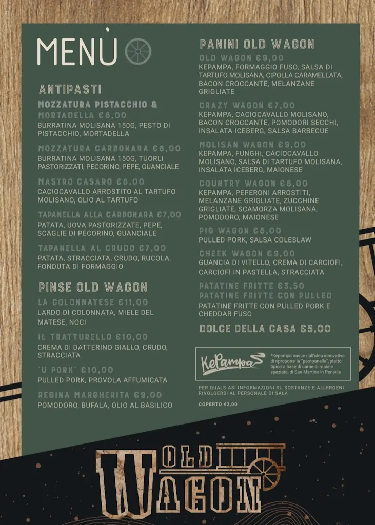 Menu_Old Wagon_Campomarino_image_1