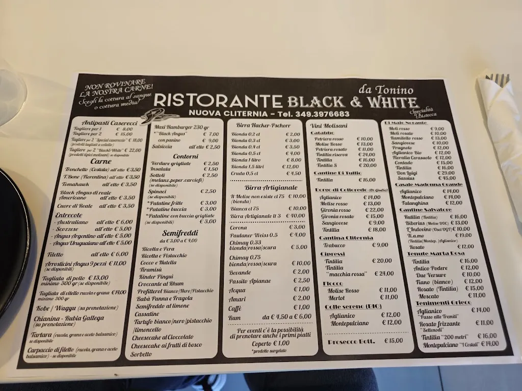 Menu_Ristobar Braceria Black&White_Campomarino_image_1
