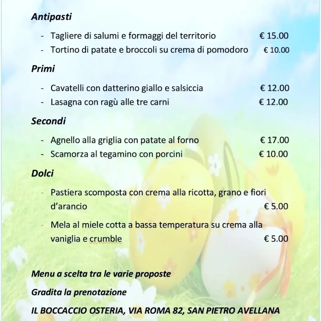 Menu_Il Boccaccio osteria_Forlì del Sannio_image_3