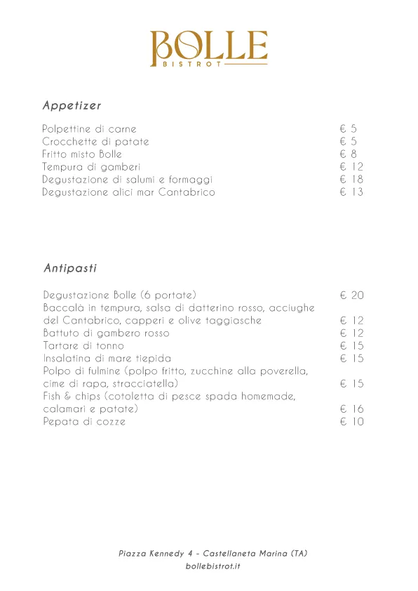 Menu_Bolle Bistrot_Castellaneta_image_2