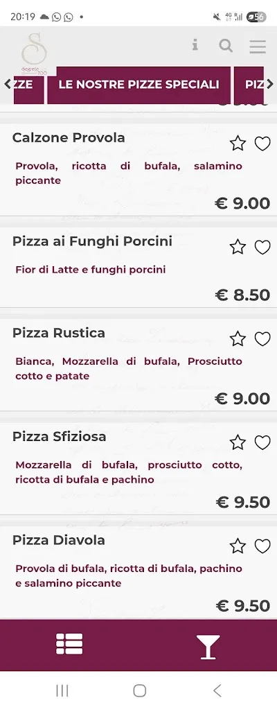 Menu_Osteria O' Pizzaiuolo - Le Segrete del '700_Isernia_image_3