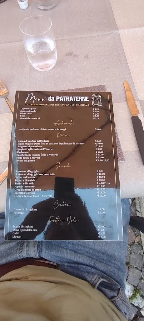 Menu_Osteria Paradiso Isernia_Isernia_image_2