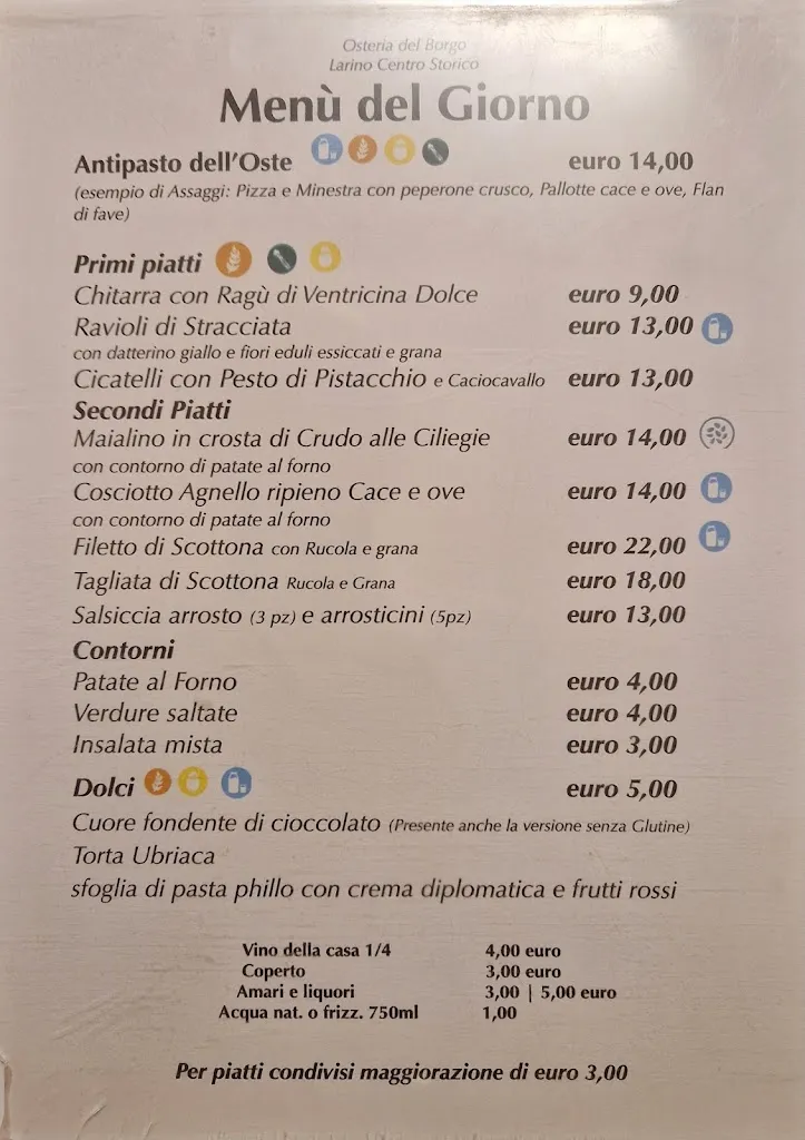 Menu_Osteria Del Borgo_Larino_image_2