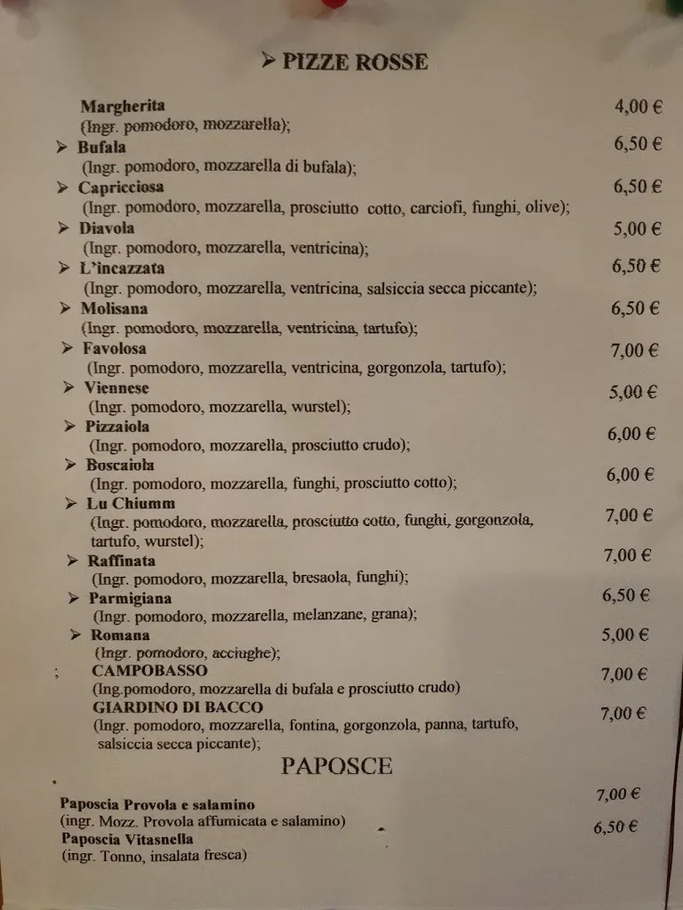 Menu_Pizzeria Paposceria Il Giardino di Bacco - Montagano _Montagano_image_4