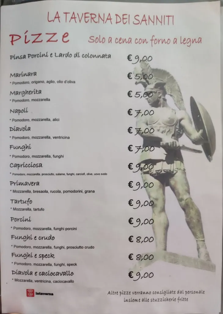 Menu_La Taverna Dei Sanniti_Pietrabbondante_image_2