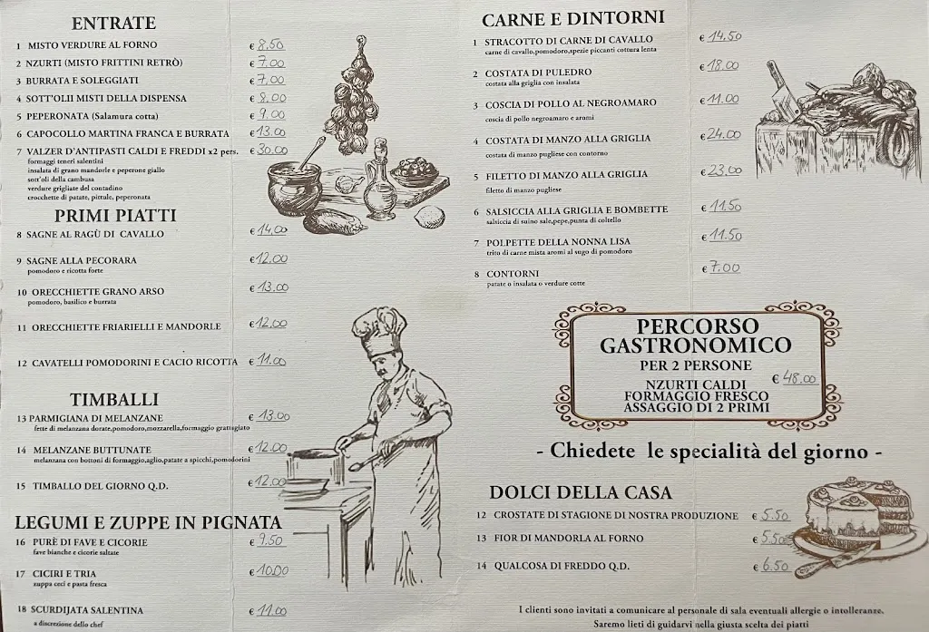 Menu_Retrò Casa Museo_Castrignano del Capo_image_1
