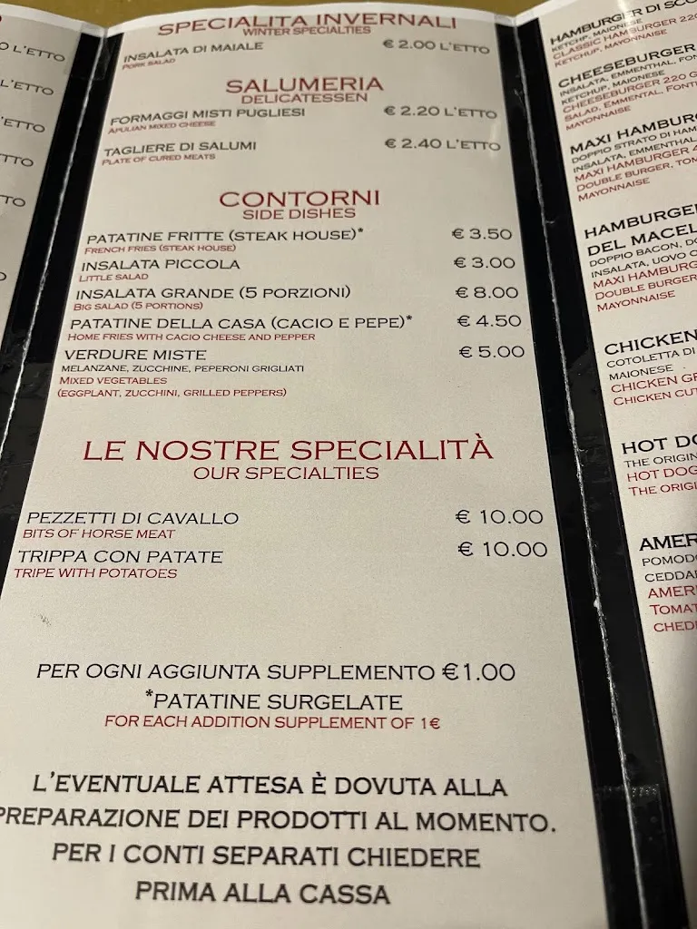 Menu_Braceria,Macelleria,Osteria del Macellaio_Castrignano del Capo_imagen_1