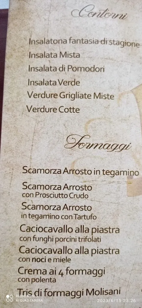 Menu_Raggio d'Oro ristorante pizzeria_San Giuliano del Sannio_image_1