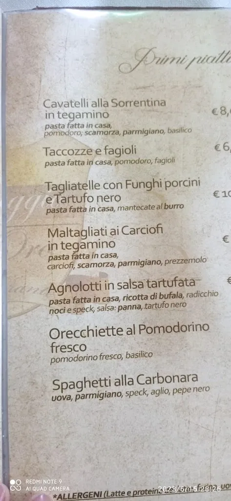 Menu_Raggio d'Oro ristorante pizzeria_San Giuliano del Sannio_image_4