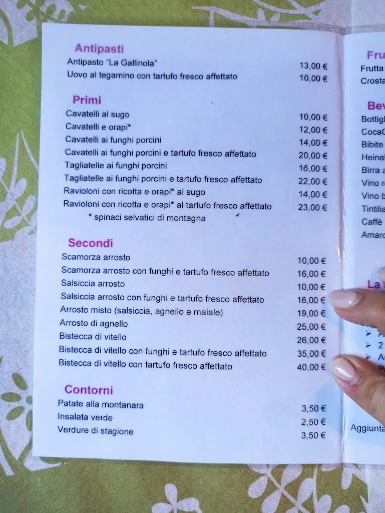 Menu_Baita La Gallinola_San Polomatese_immagine_4