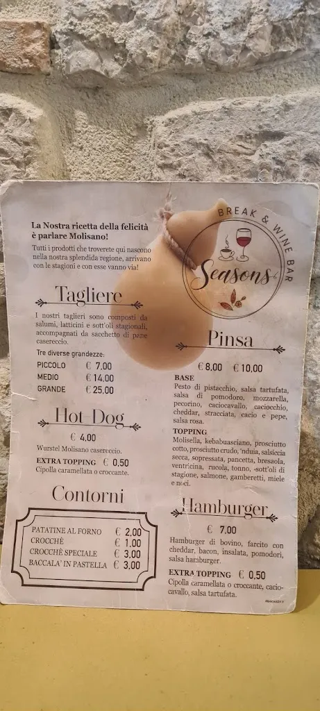 Menu_Seasons break and wine bar_Spinete_image_1