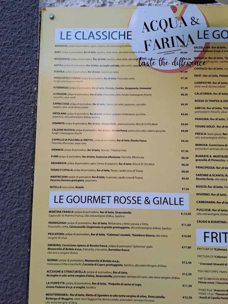 Menu_Pizzeria Acqua & Farina_Castrignano del Capo_image_3