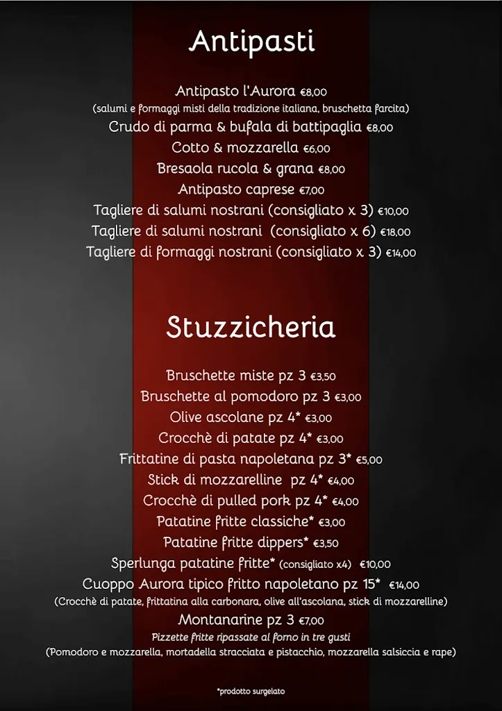 Menu_L'Aurora pizzeria ristorante_Ururi_image_1
