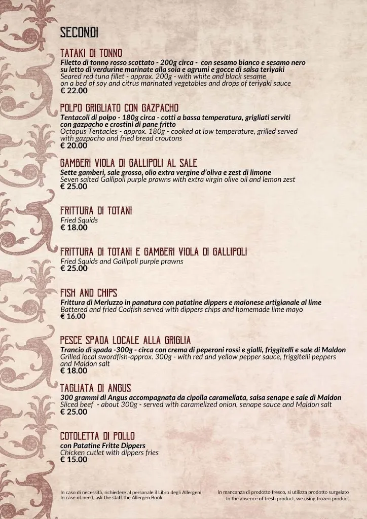 Menu_Osteria La Sagrestia_Castrignano del Capo_immagine_3