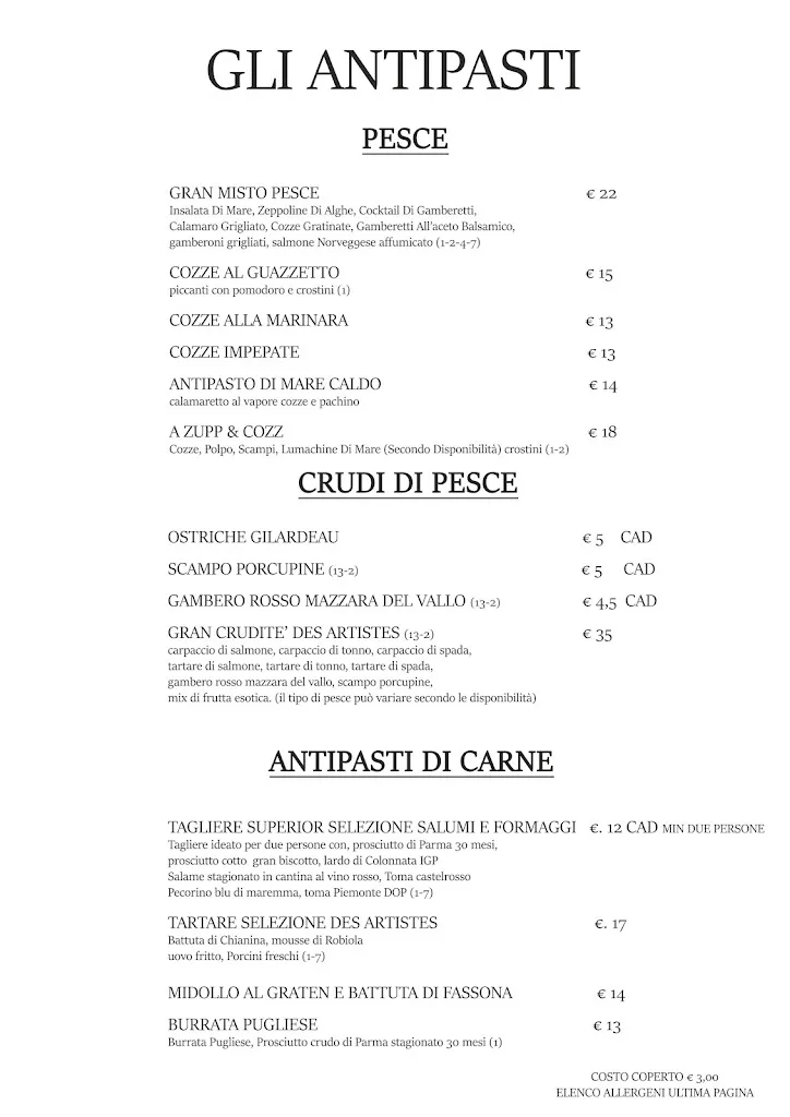 Menu_Restaurants of Artists_Airasca_image_3