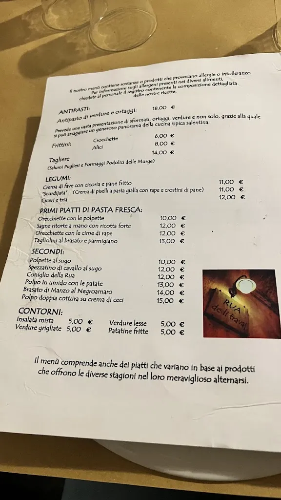 Menu_Ristorante Rua De li Travaj_Castrignano del Capo_image_2