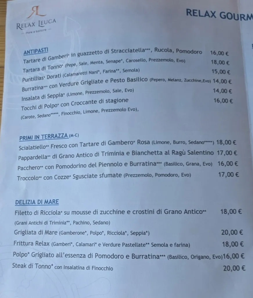 Menu_Relax Leuca_Castrignano del Capo_image_2