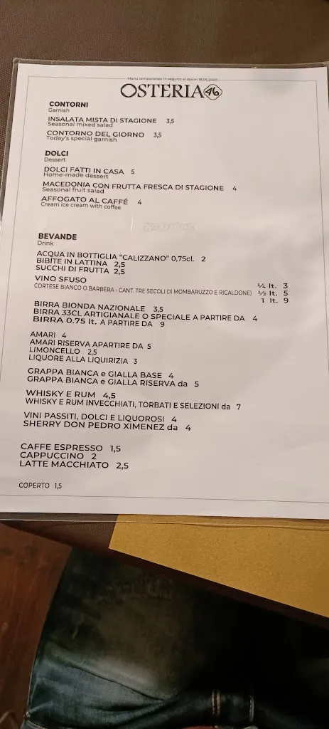 Menu_OSTERIA 46_Acqui Terme_image_2
