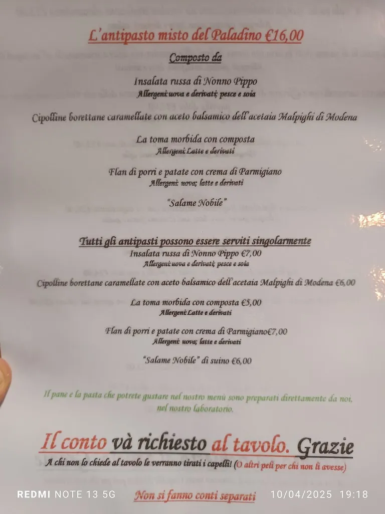 Menu_Ristorante Trattoria Il Paladino_Alessandria_image_2