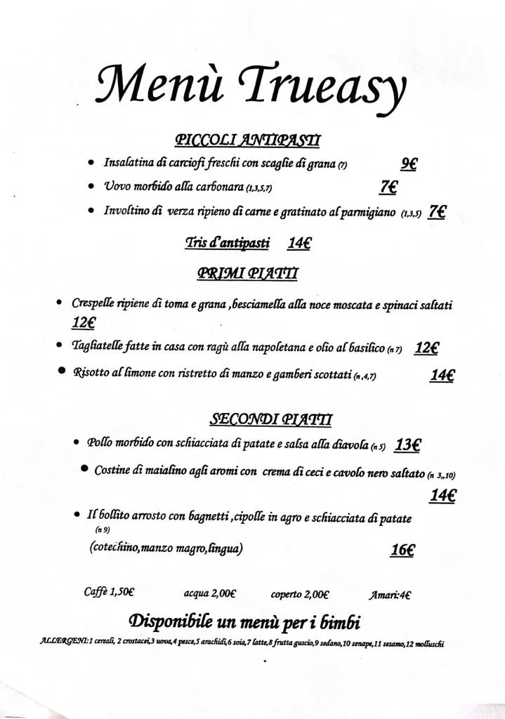 Menu_Ristorante Trueasy_Alessandria_image_1