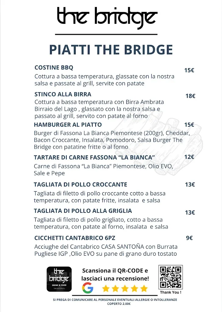 Menu_The Bridge Drink & Food_Alzano Scrivia_immagine_2