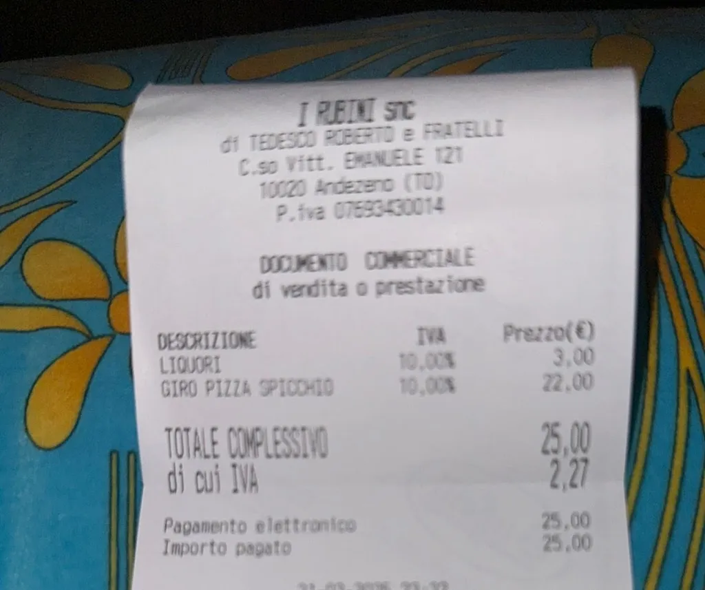 Salvatore Z_Ristorante Pizzeria I Rubini_Andezeno_review