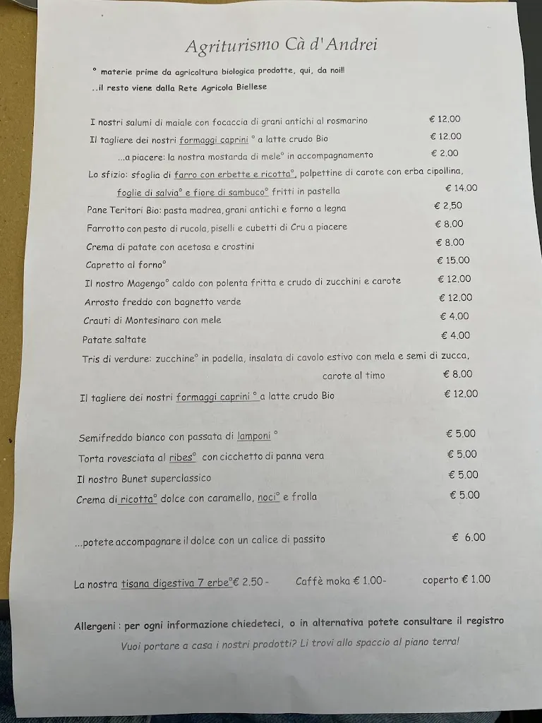 Menu_Azienda Agrituristica Cà d'Andrei_Andorno Cacciorna_immagine_1