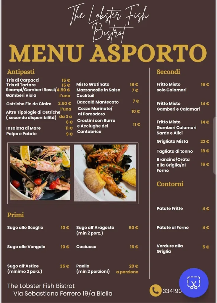 Menu_The Lobster Fish Bistrot_Andorno Cacciorna_immagine_1