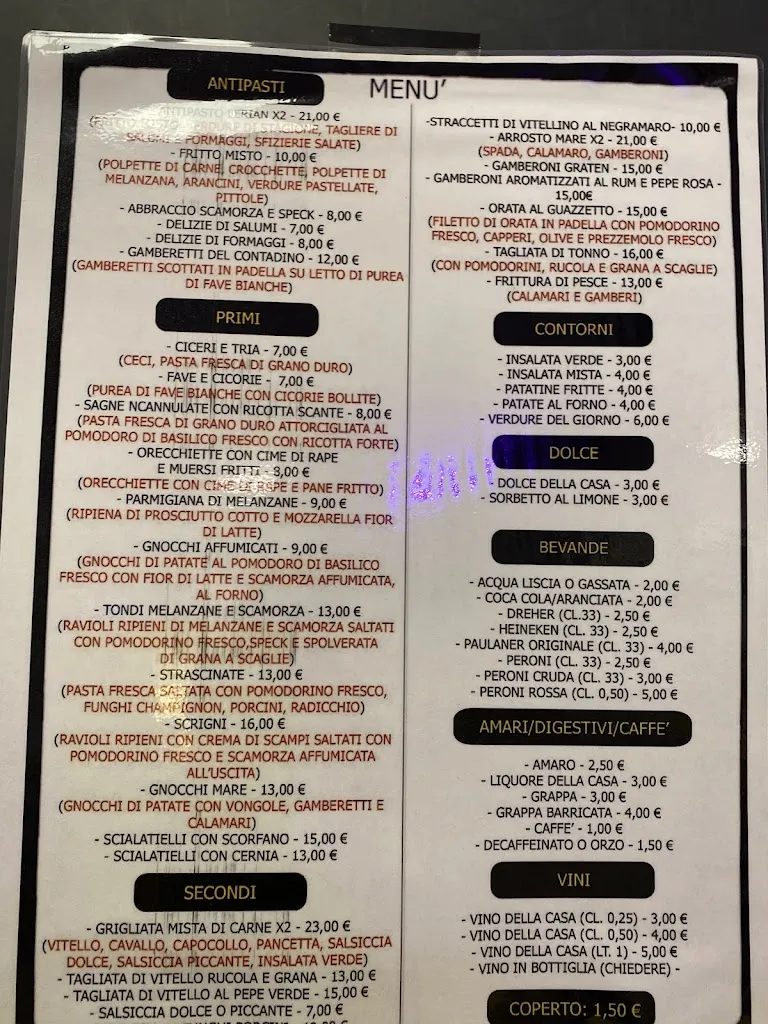 Menu_Lerian RISTORANTE salentino e Hamburgeria_Castromediano_image_1